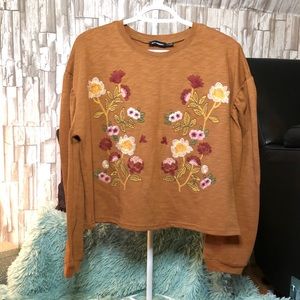 New Blu Pepper embroidered top size S